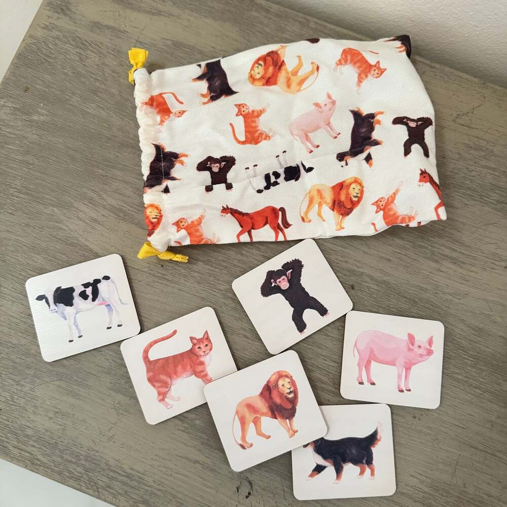 Lovevery Animal Sort and Match with Drawstring Bag